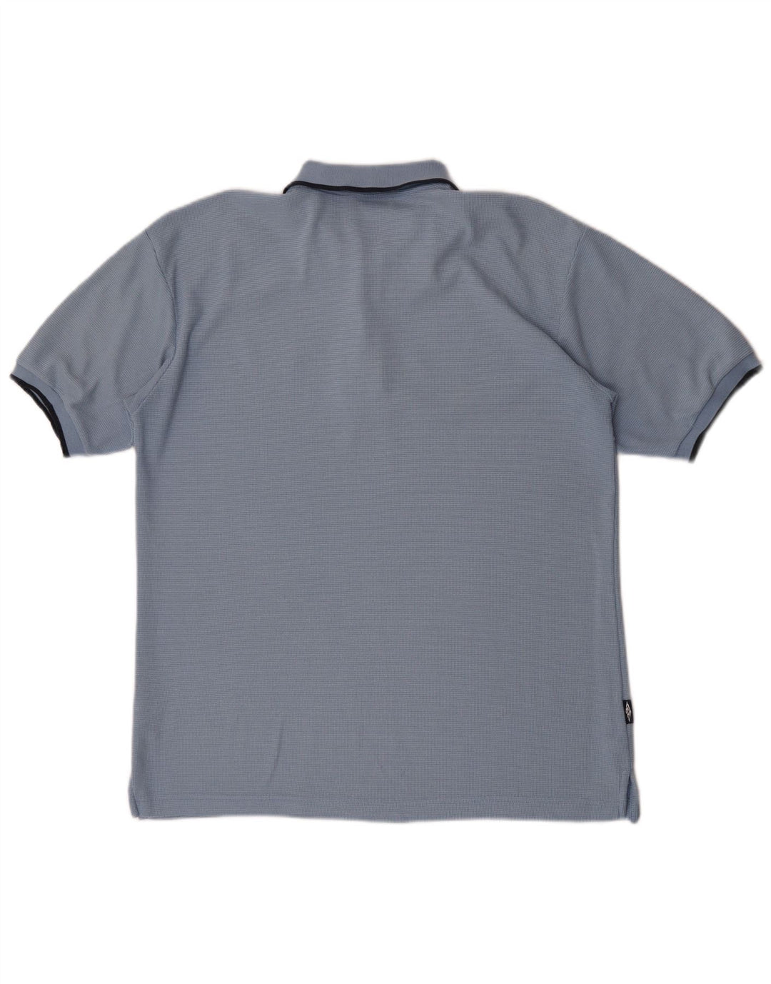 Umbro Mens Polo Shirt Medium Blue Polyester