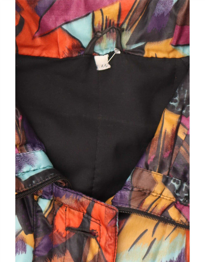 Vintage Womens Windbreaker Jacket EU 44 XL Multicoloured Geometric