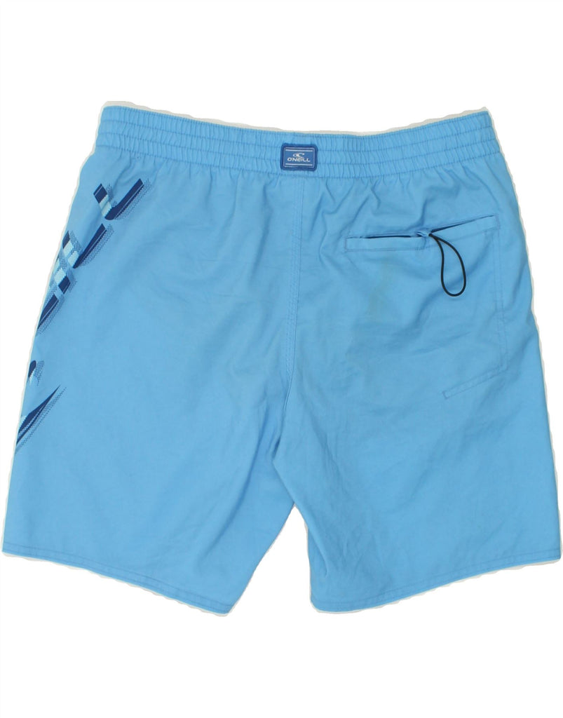 O'NEILL Mens Graphic Sport Shorts Medium Blue Polyester | Vintage O'Neill | Thrift | Second-Hand O'Neill | Used Clothing | Messina Hembry 