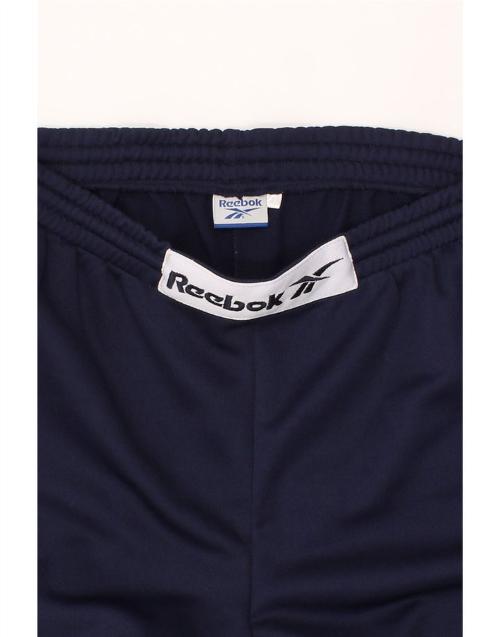 REEBOK Mens Tracksuit Trousers Large Navy Blue Polyester Vintage Reebok and Second-Hand Reebok from Messina Hembry 