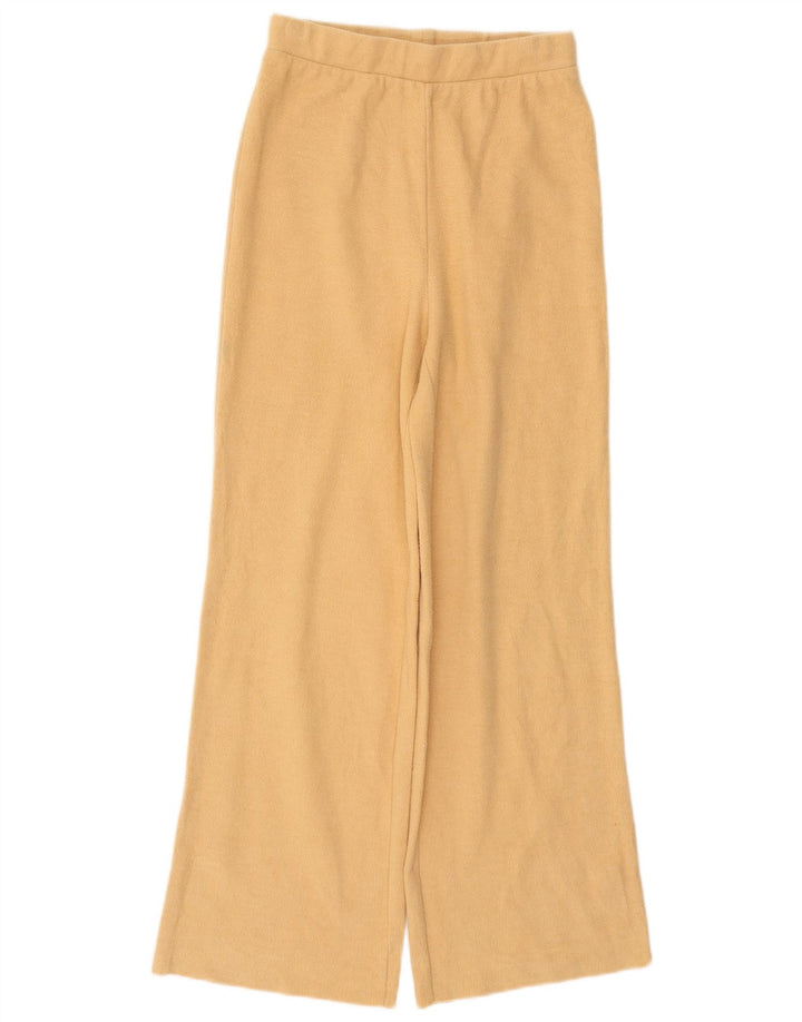 ZARA Womens Tracksuit Trousers UK 8 Small  Beige