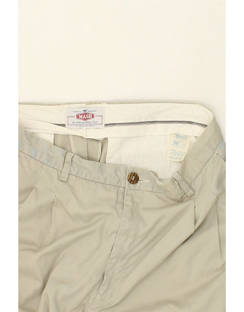 MASH Mens Pegged Chino Trousers IT 48 Medium  W32 L27  Grey Cotton | Vintage Mash | Thrift | Second-Hand Mash | Used Clothing | Messina Hembry 