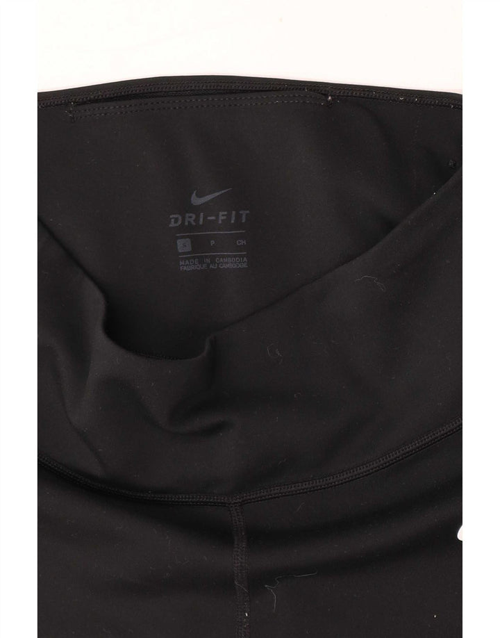 Nike Womens Dri Fit Leggings UK 8 Small Black