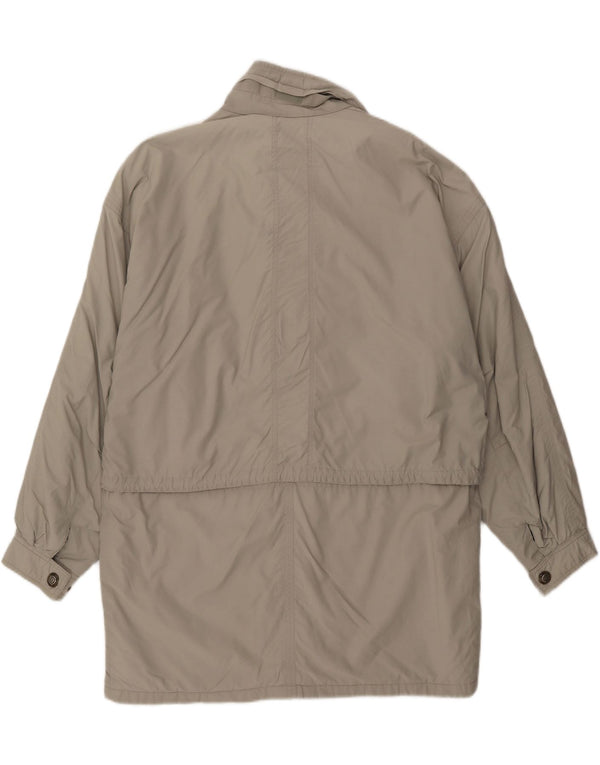 BUGATTI Mens Gore-Tex Windbreaker Coat IT 50 Large Grey Cotton