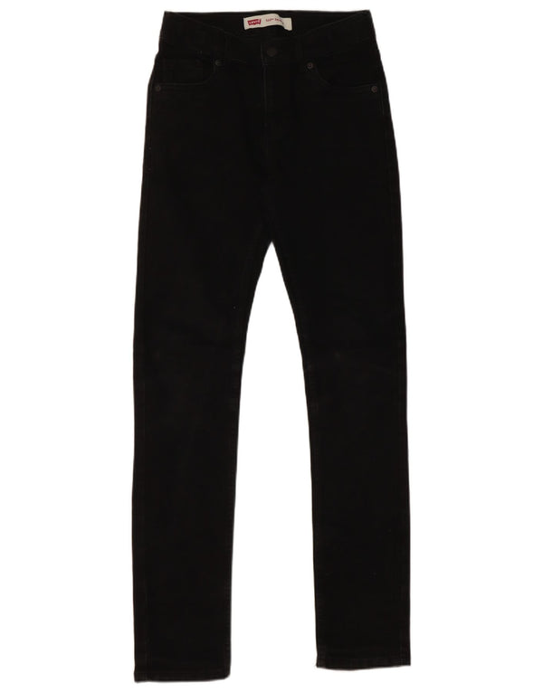 Levi's Girls 510 Skinny Jeans 13-14 Years W26 L29 Black Cotton