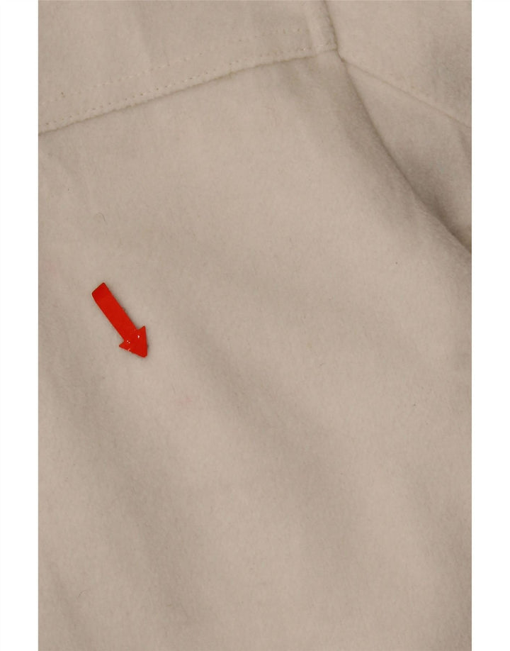 Zara Womens 4 Button Crop Blazer Jacket UK 10 Small White Polyester