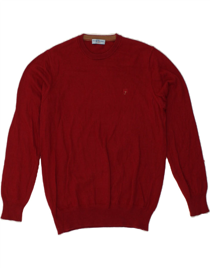 HARMONT & BLAINE Mens Crew Neck Jumper Sweater Large Red Wool | Vintage Harmont & Blaine | Thrift | Second-Hand Harmont & Blaine | Used Clothing | Messina Hembry 