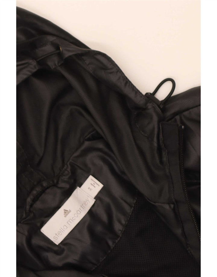 Adidas Womens Hooded Rain Jacket EU 34 Small Black