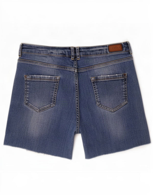 Jigsaw Womens Boyfriend Slim Denim Shorts Medium W30 Blue Cotton