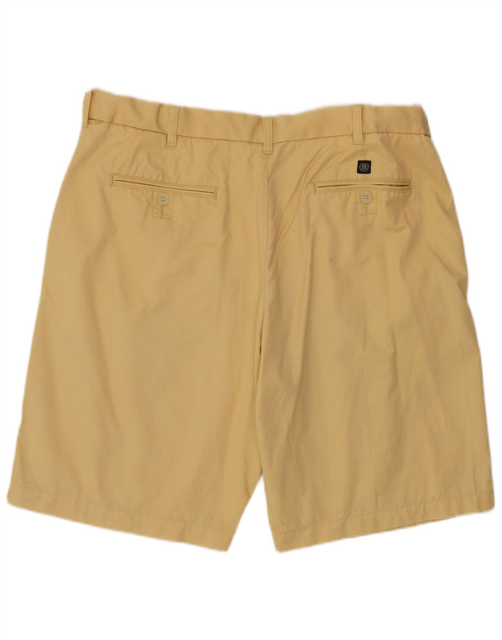 Marks & Spencer Mens Chino Shorts W36 Large Yellow Cotton