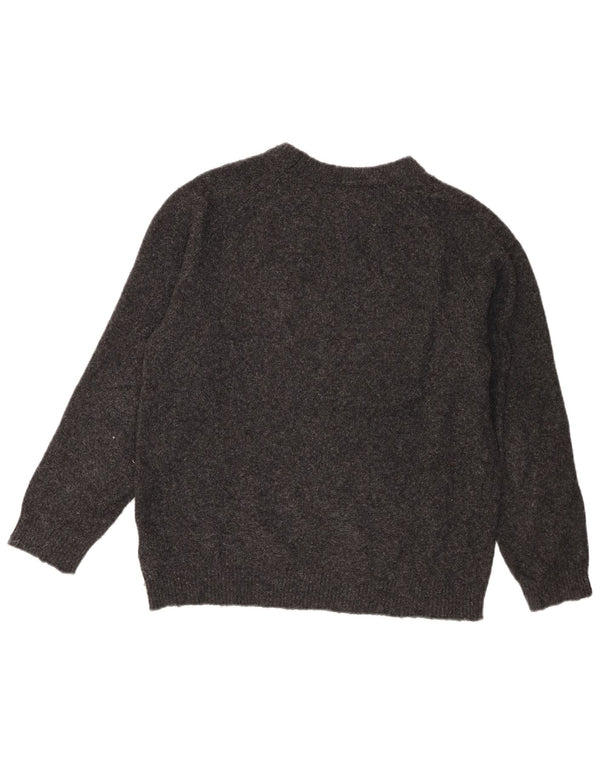 Zara Boys Crew Neck Jumper Sweater 13-14 Years Grey Polyester