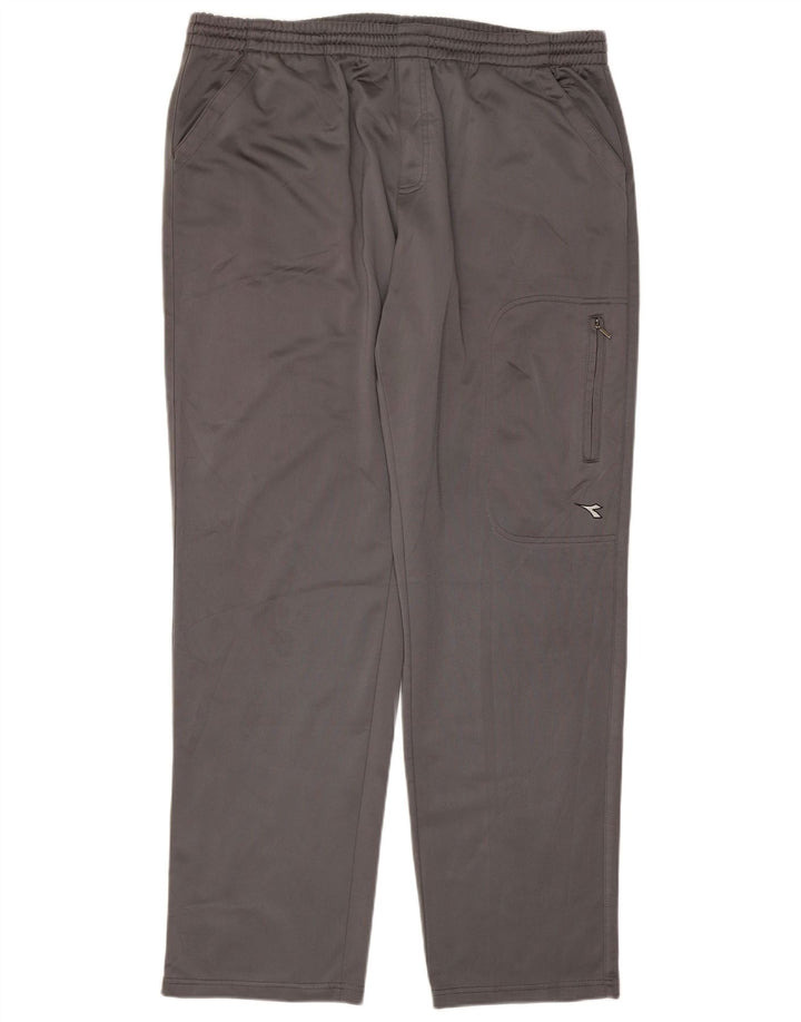 DIADORA Mens Tracksuit Trousers UK 44 XL Grey Polyester