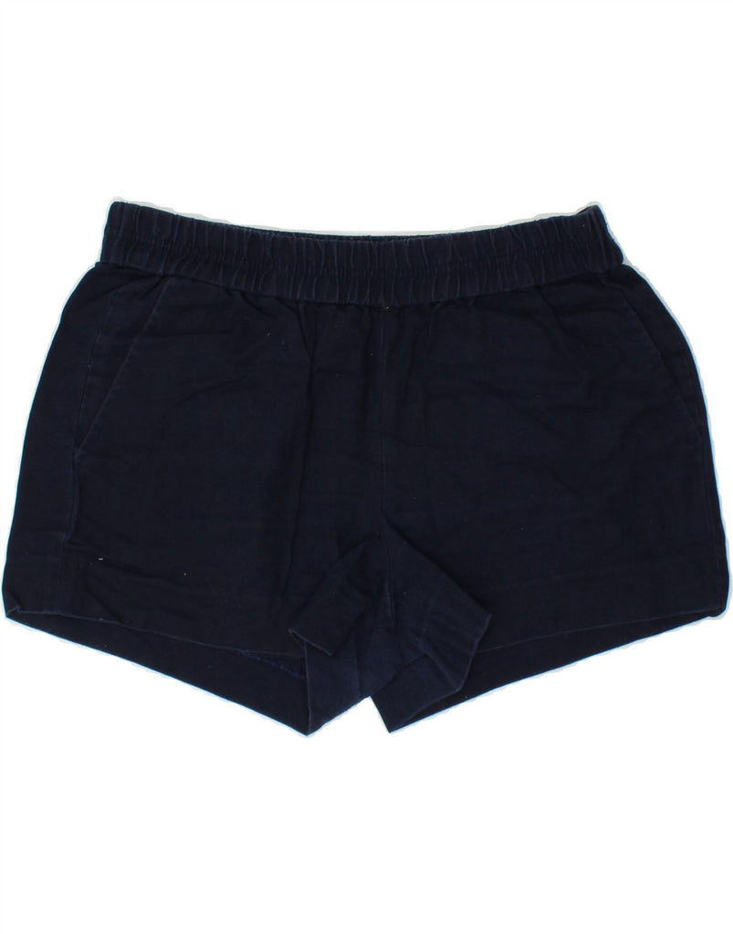 J. CREW Womens Chino Shorts US 6 Medium W25 Navy Blue Cotton | Vintage J. Crew | Thrift | Second-Hand J. Crew | Used Clothing | Messina Hembry 