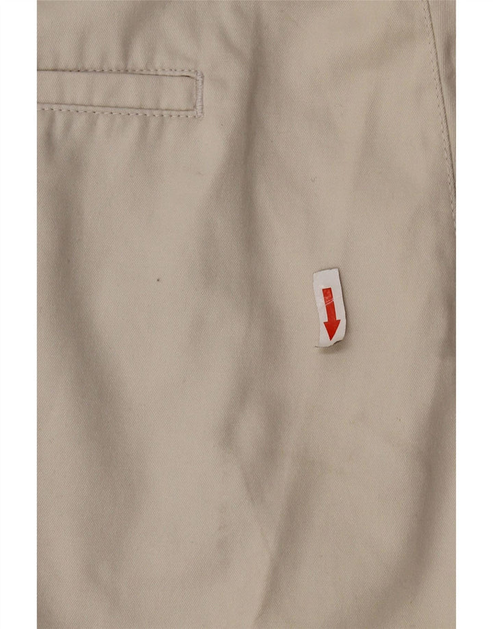 Dockers Mens Pegged Chino Shorts W36 Large Beige Cotton