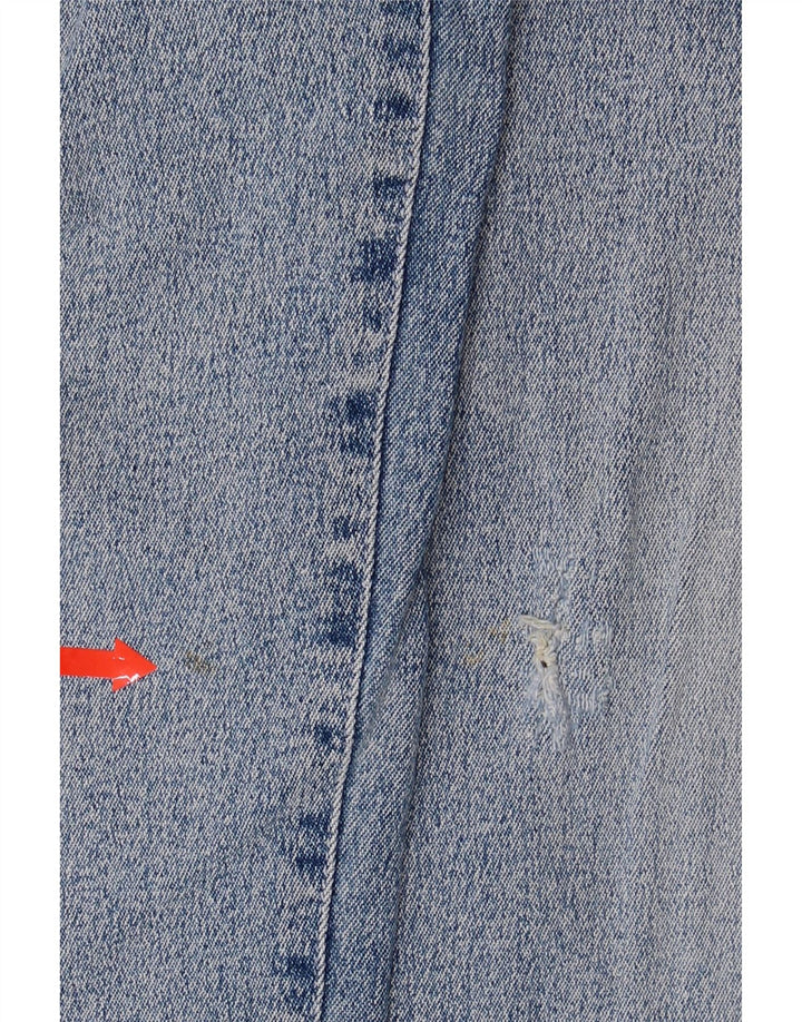 TRUSSARDI Womens Tapered Jeans W31 L30 Blue Cotton Vintage Trussardi and Second-Hand Trussardi from Messina Hembry 