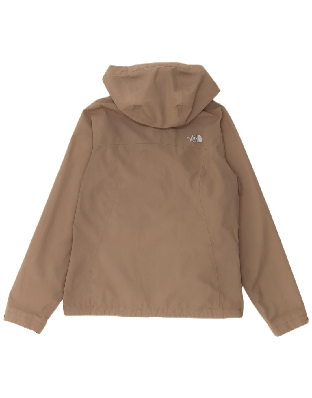 The North Face Womens Hyvent Hooded Rain Jacket UK 14 Medium Beige