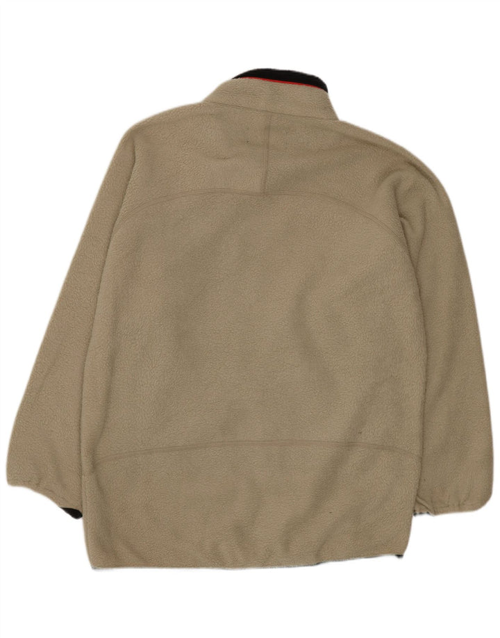 Fila Mens Fleece Jacket UK 40 Large Beige Polyester