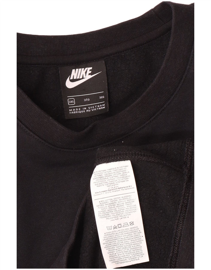 Nike Mens Sweatshirt Jumper 3XL Black Cotton
