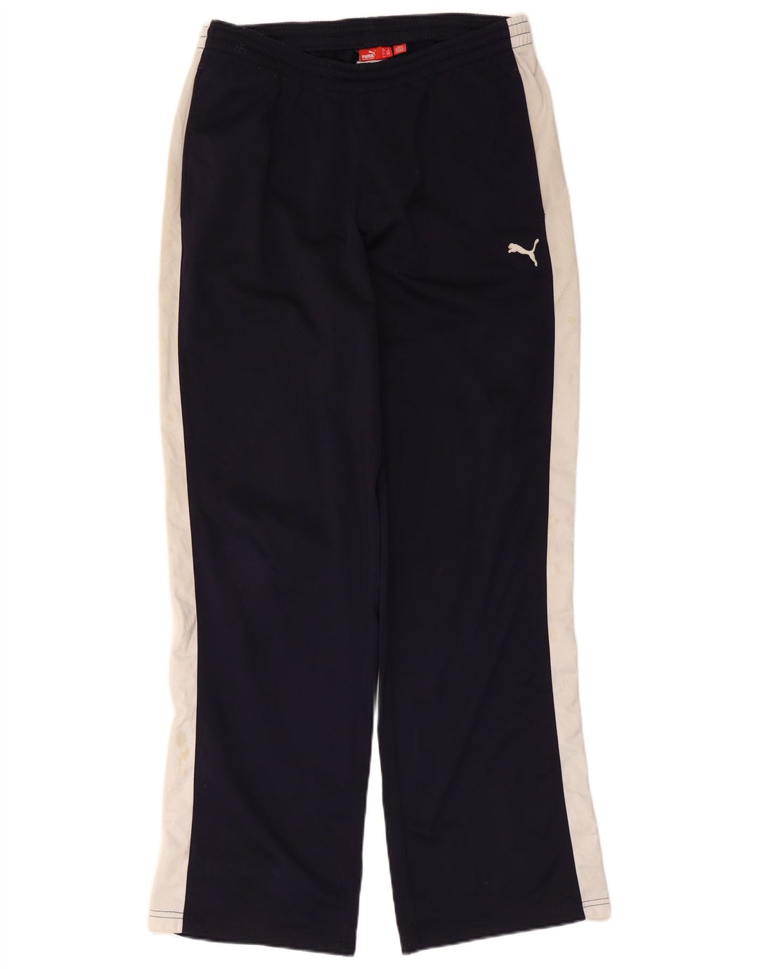 Puma Mens Tracksuit Trousers Large Navy Blue Colourblock