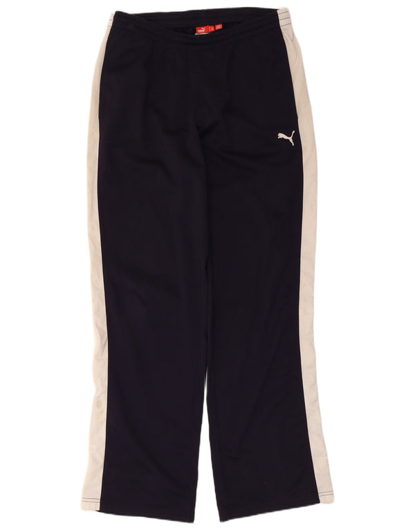 Puma Mens Tracksuit Trousers Large Navy Blue Colourblock