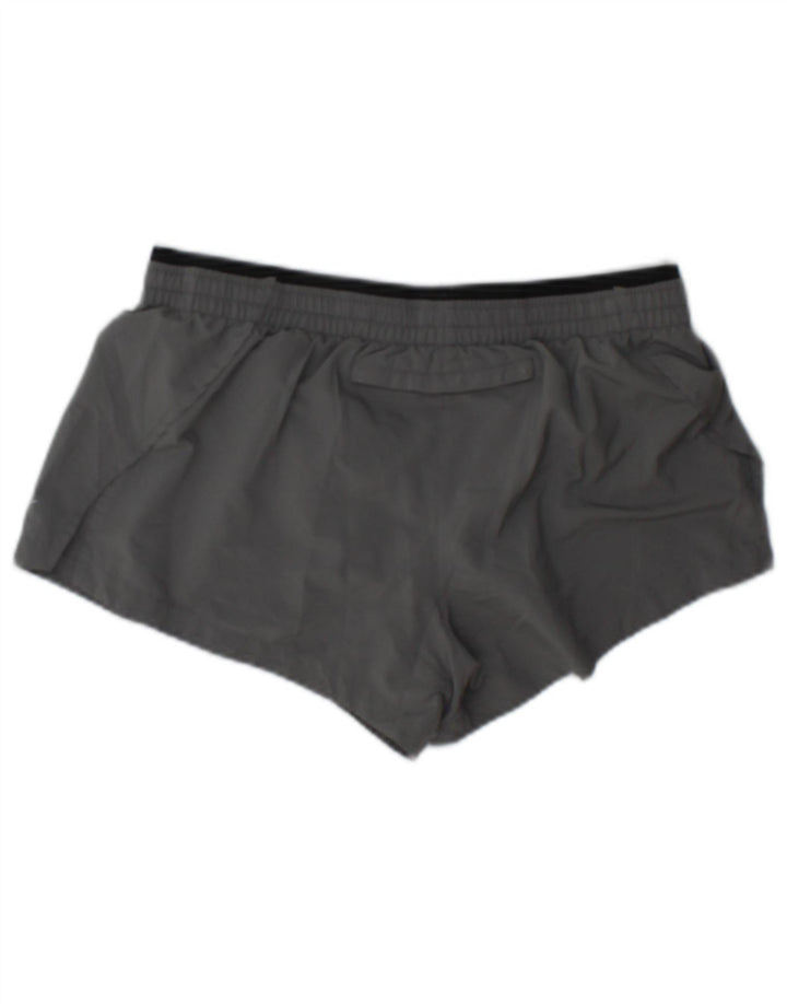 Nike Womens Dri Fit Sport Shorts UK 10 Small Grey Polyester