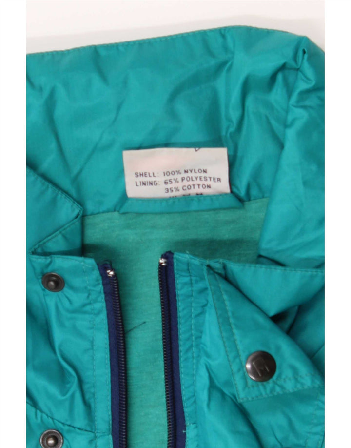 Master Mens Hooded Tracksuit Top Jacket XL Blue Colourblock Nylon