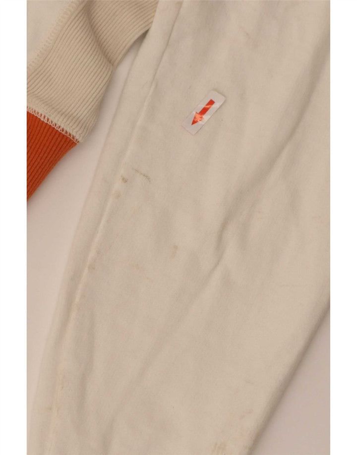 G-Star Mens Graphic Tracksuit Top Jacket Large White Colourblock Cotton