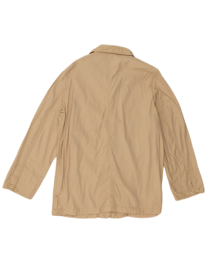 Sergio Tacchini Womens Utility Jacket UK 14 Medium Beige Cotton