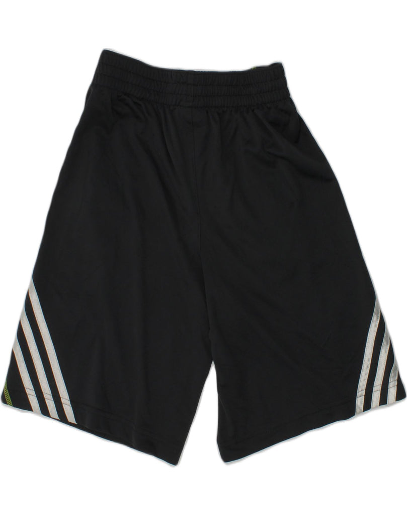 ADIDAS Boys Sport Shorts 7-8 Years Small Black Polyester | Vintage Adidas | Thrift | Second-Hand Adidas | Used Clothing | Messina Hembry 