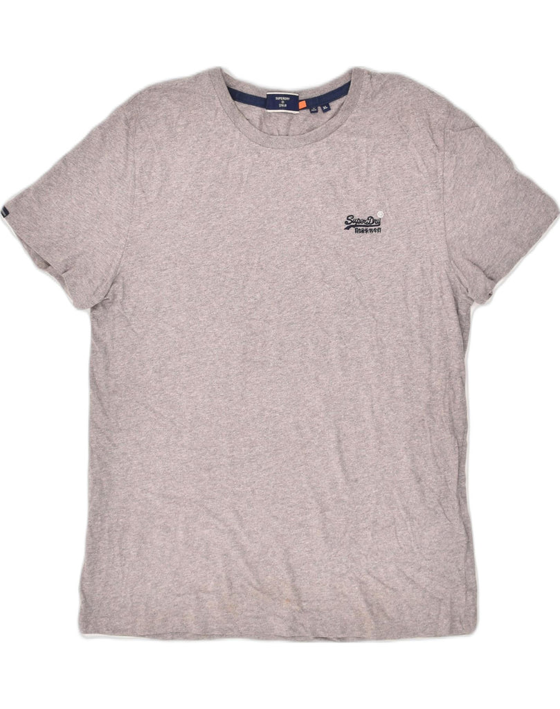 SUPERDRY Mens T-Shirt Top XL Grey Cotton | Vintage Superdry | Thrift | Second-Hand Superdry | Used Clothing | Messina Hembry 