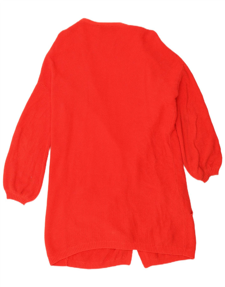 MINT VELVET Womens Oversized Longline Open Cardigan Sweater UK 10 Small Red