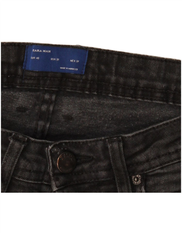 Zara Mens Slim Jeans EU 40 Medium W31 L30 Black