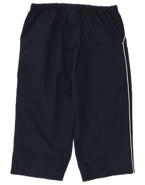 Reebok Womens Capri Tracksuit Trousers UK 14 Medium Navy Blue Polyester