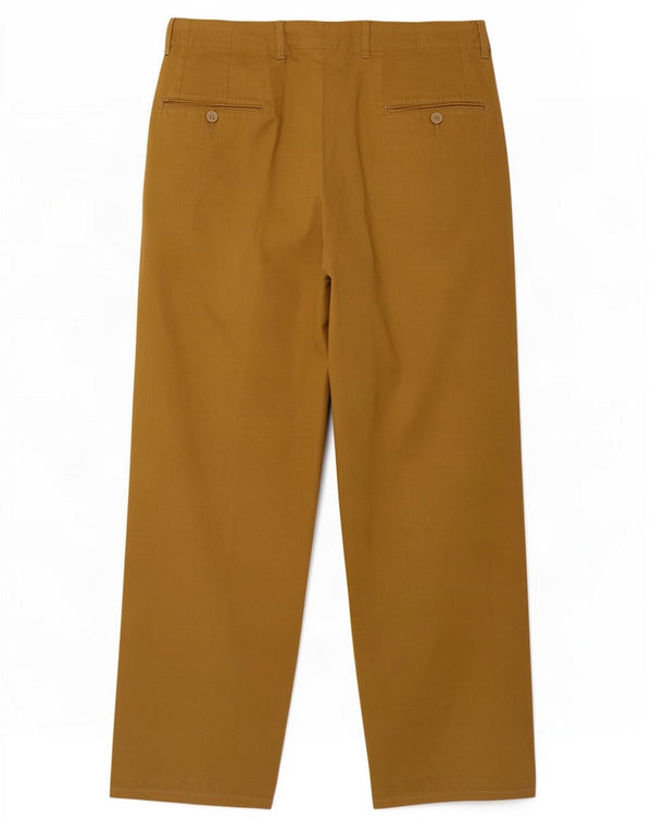 Wampum Mens Pegged Chino Trousers IT 50 Large W34 L28 Khaki Cotton