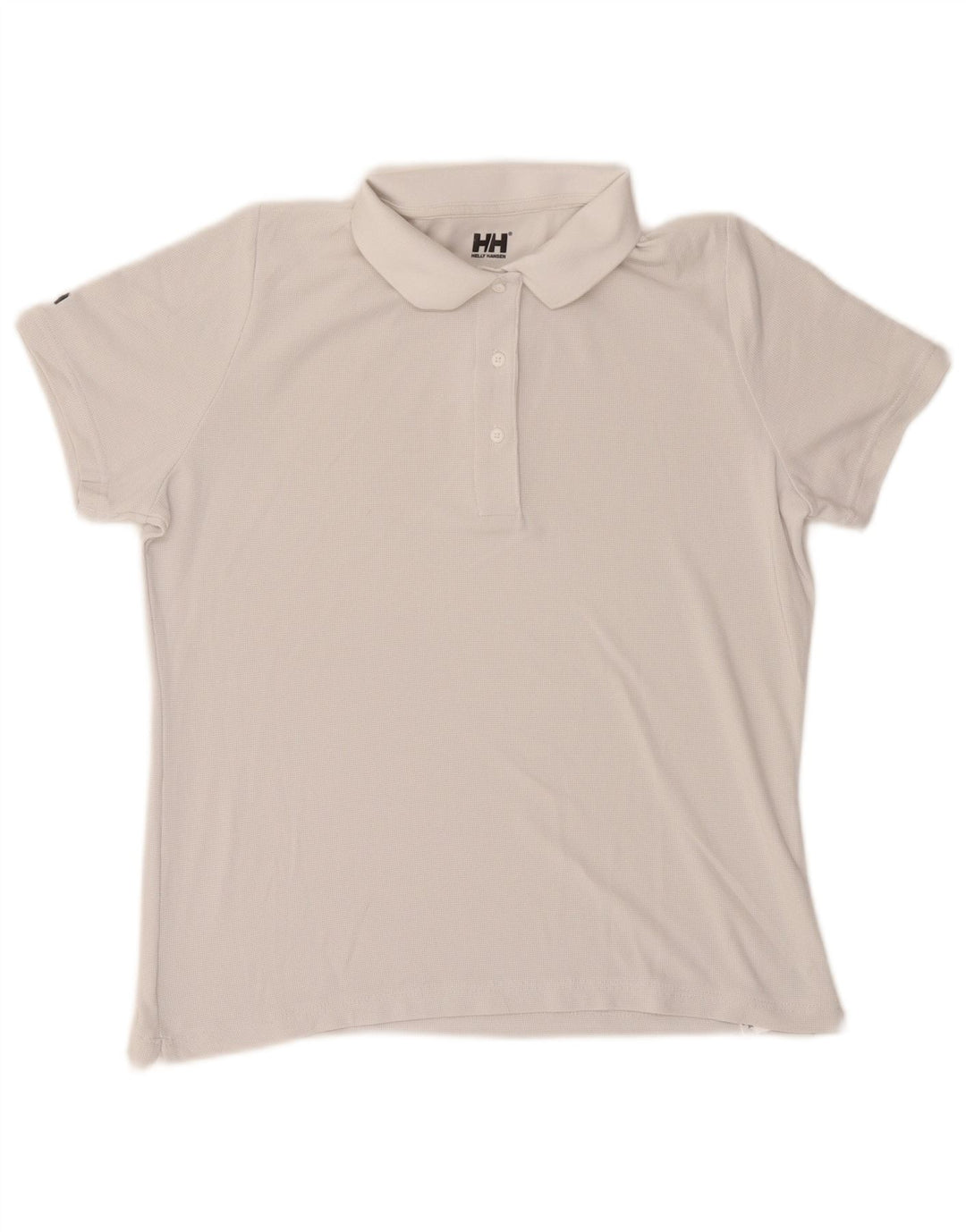 Helly Hansen Womens Regular Polo Shirt UK 14 Medium White Polyamide