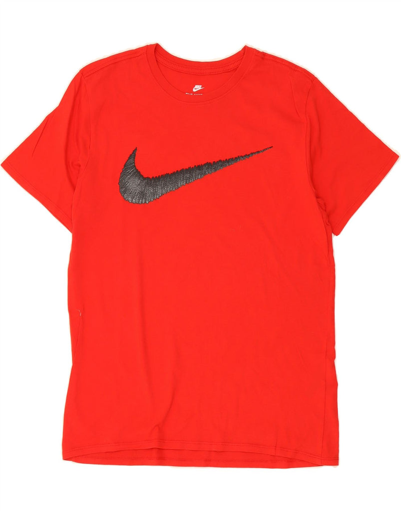 NIKE Mens Athletic Cut Graphic T-Shirt Top Large Red Cotton Vintage Nike and Second-Hand Nike from Messina Hembry 