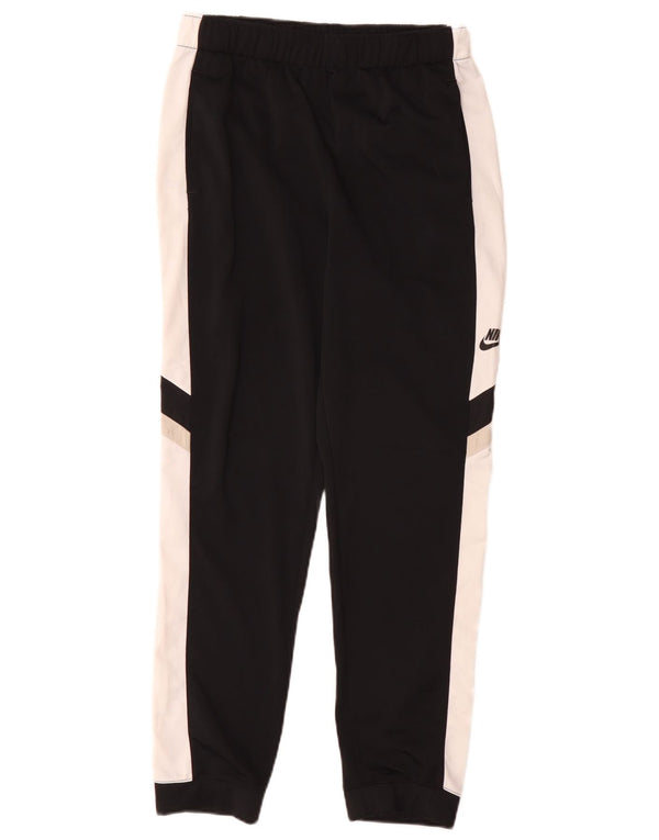 Nike Girls Tracksuit Trousers 13-14 Years XL Black Colourblock Polyester