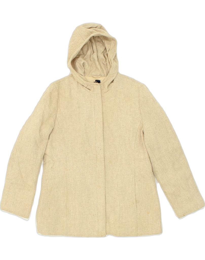 GAP Womens Hooded Overcoat UK 18 XL Beige Nylon | Vintage Gap | Thrift | Second-Hand Gap | Used Clothing | Messina Hembry 