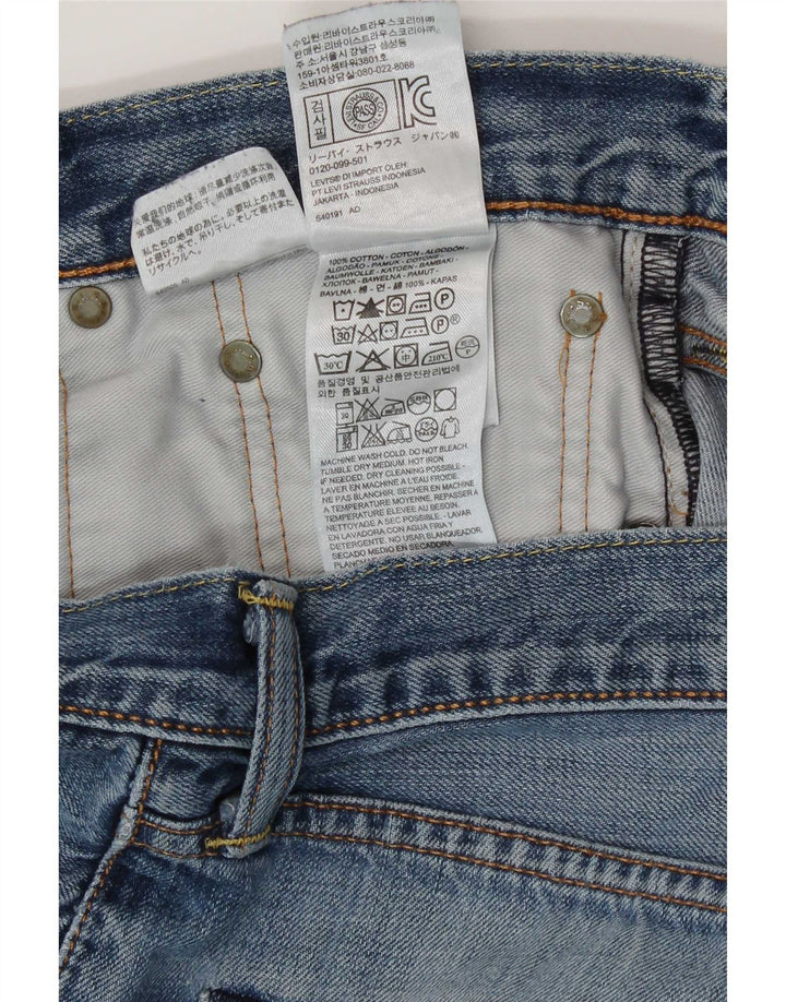 Levi's Womens 508 Straight Jeans W32 L34 Blue Cotton