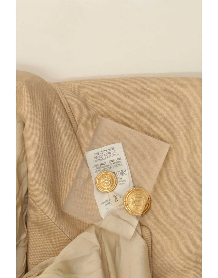 Marks & Spencer Womens St. Michael Blazer Jacket UK 18 XL Beige
