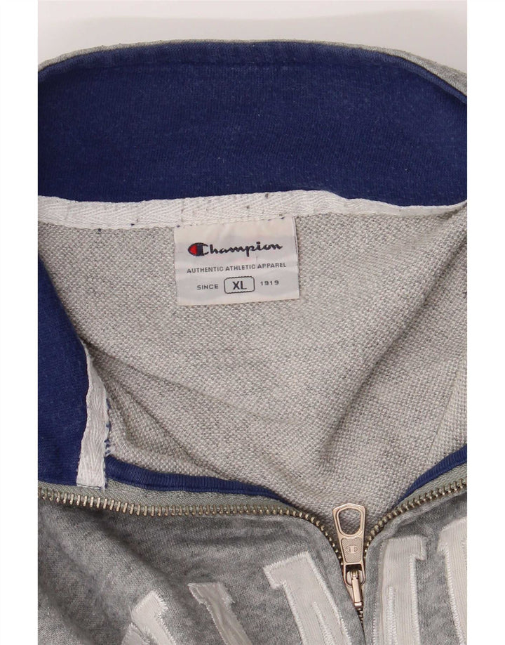 Champion Mens Graphic Tracksuit Top Jacket XL Grey