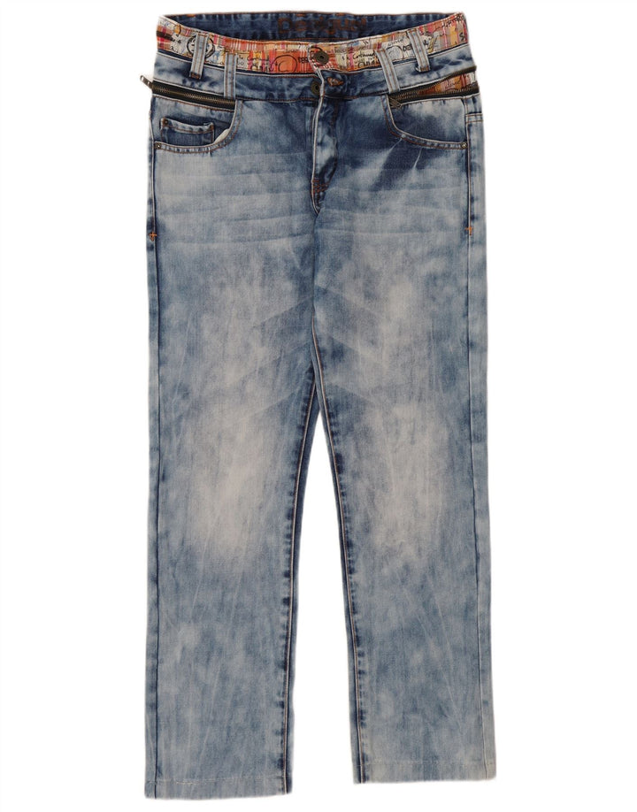 Desigual Mens Straight Jeans W32 L30 Blue Cotton