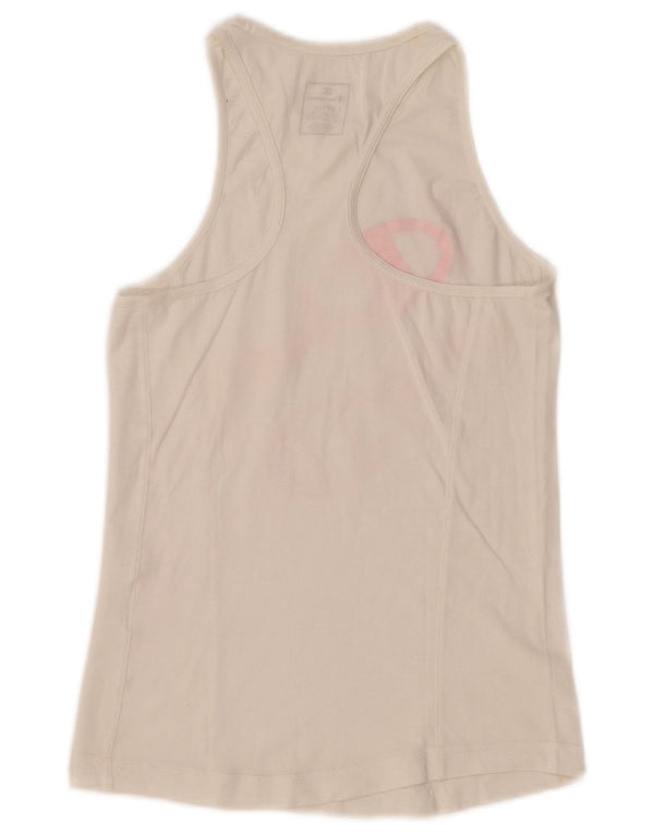 Champion Womens Graphic Vest Top UK 8 Small White
