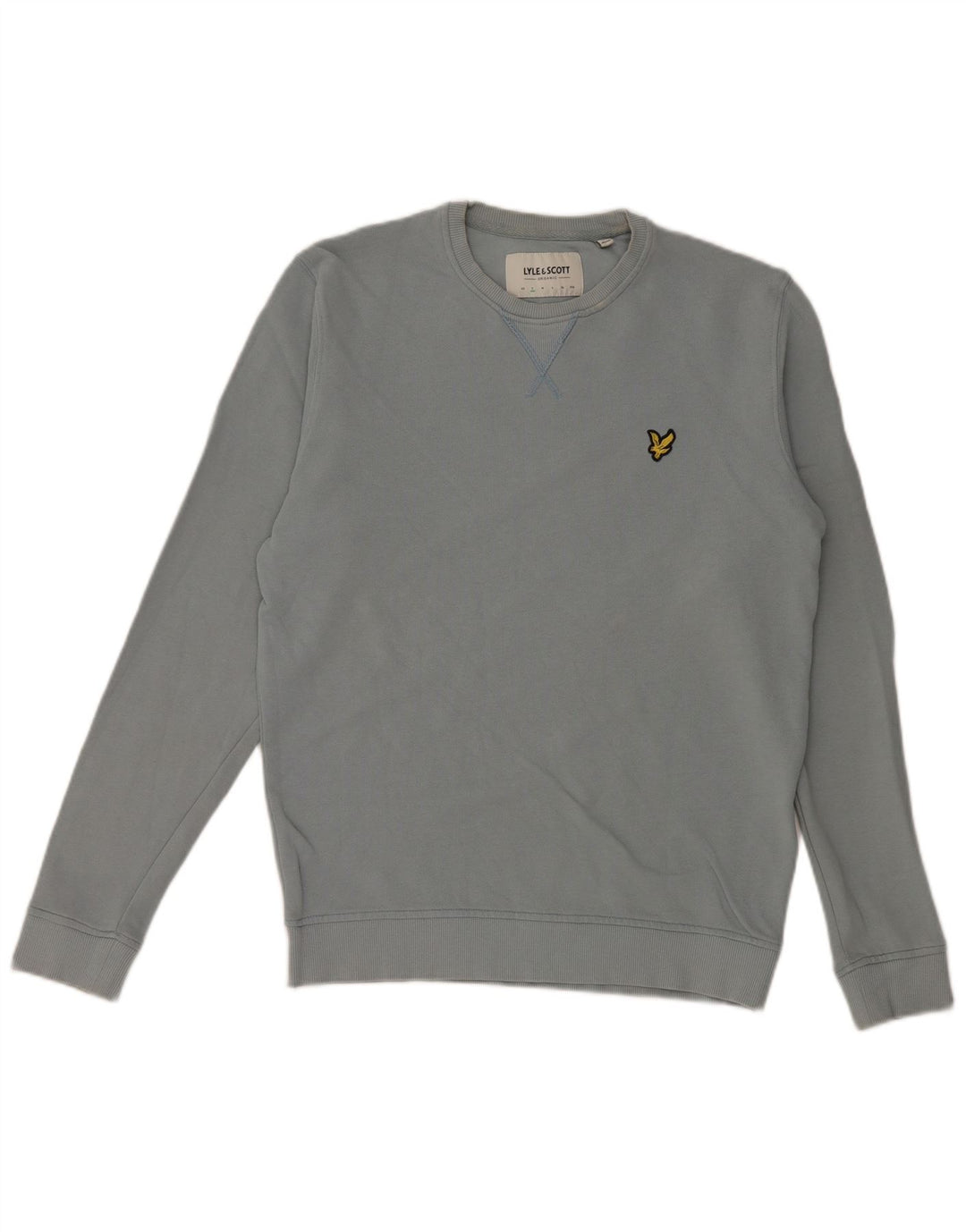 Lyle & Scott Mens Sweatshirt Jumper Small Blue Cotton
