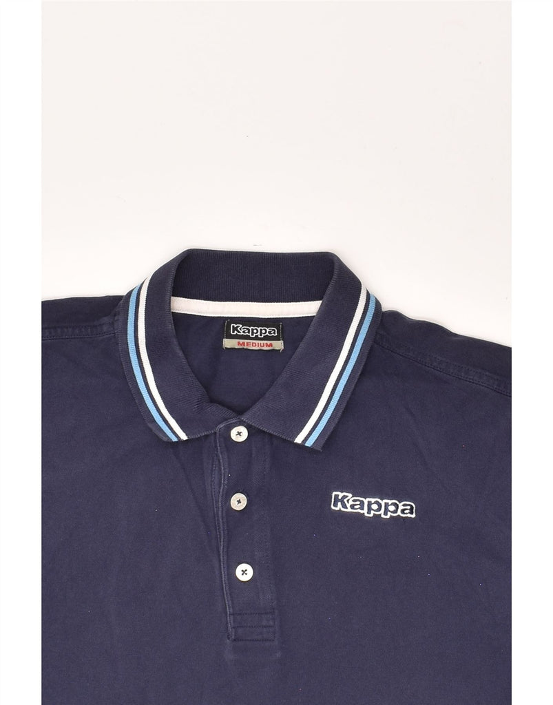 KAPPA Mens Polo Shirt Medium Navy Blue Cotton | Vintage Kappa | Thrift | Second-Hand Kappa | Used Clothing | Messina Hembry 