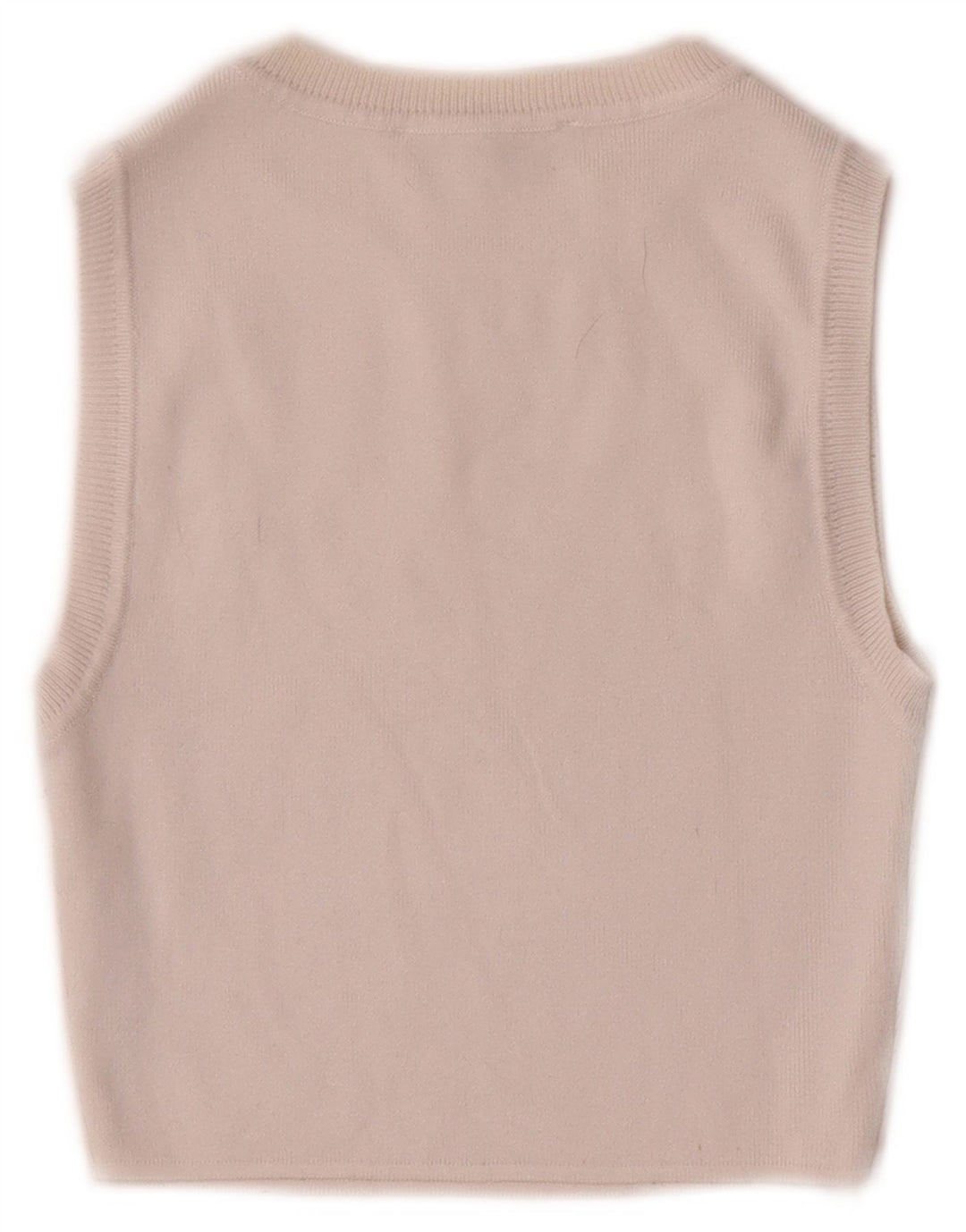 Zara Womens Crop Vest Top UK 8 Small White Viscose