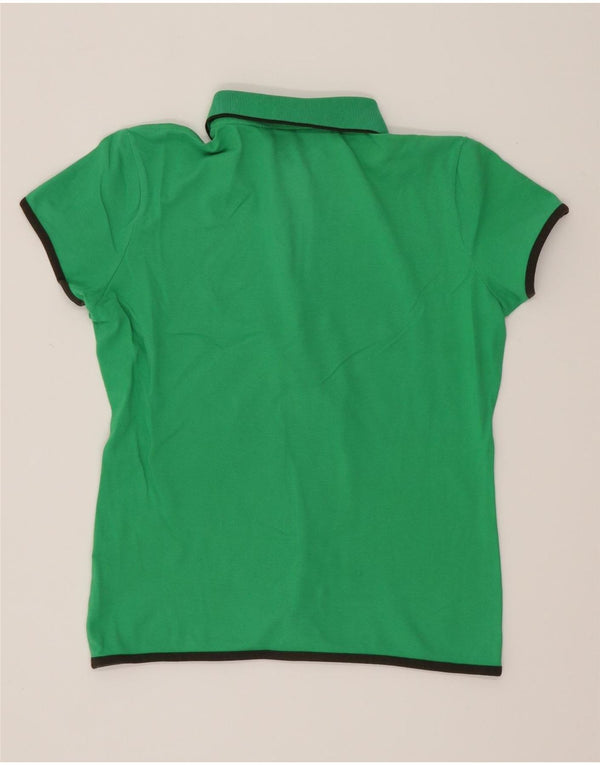 K-Way Girls Polo Shirt 5-6 Years Green Cotton
