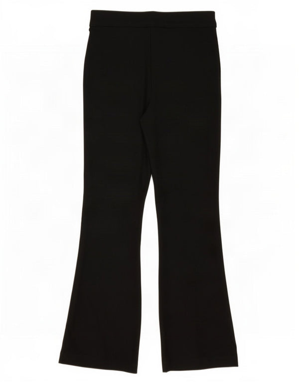 Marks & Spencer Womens Flare Casual Trousers UK 8 Small W28 L27 Black