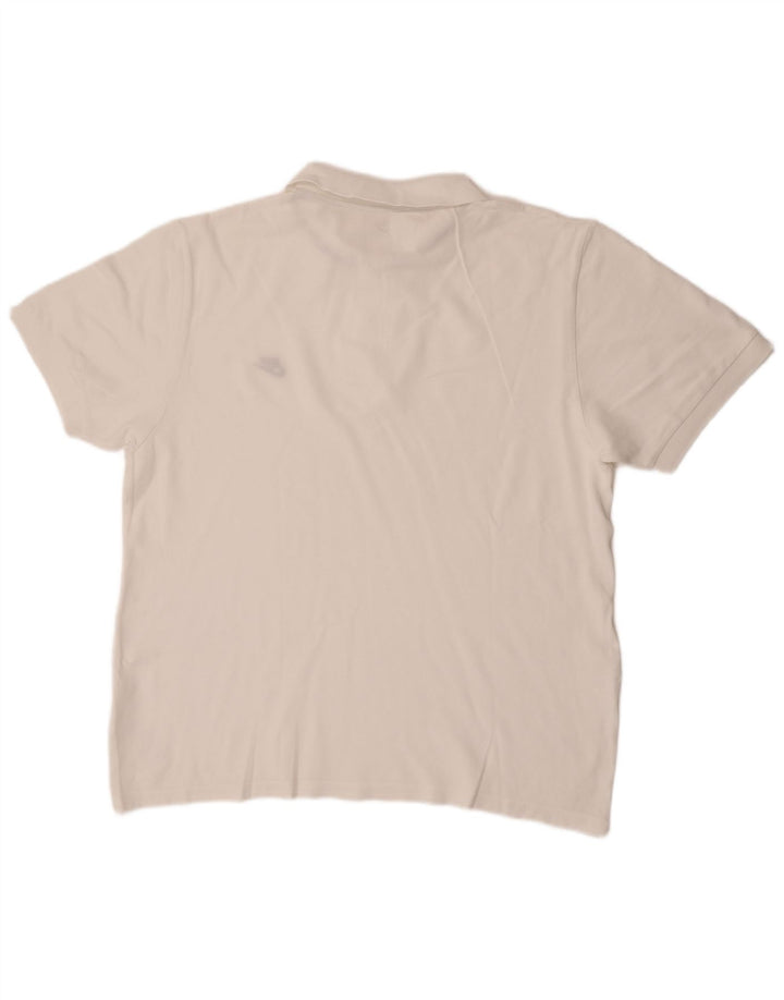 Nike Mens Polo Shirt XL White Cotton
