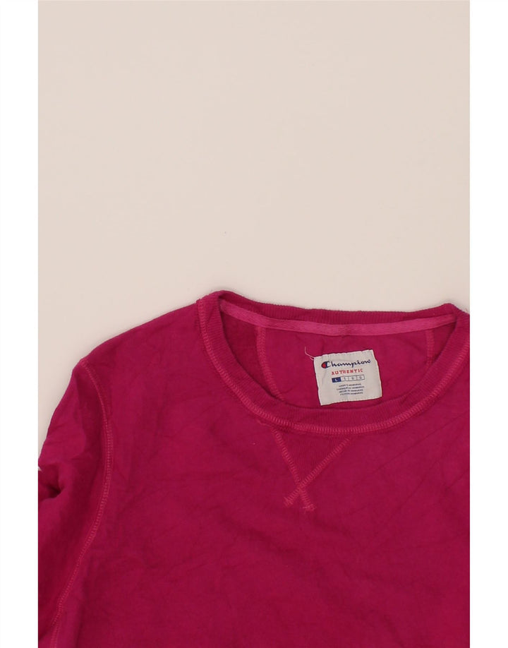 CHAMPION Womens Sweatshirt Jumper UK 16 Large Pink Vintage Champion and Second-Hand Champion from Messina Hembry 